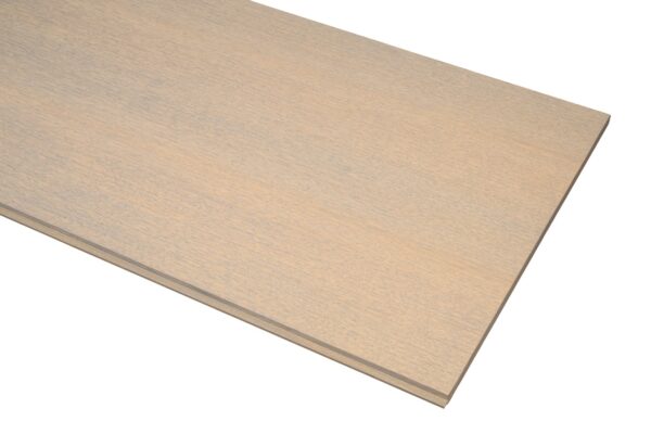 Veggpanelet i MDF med naturlig eikefiner, Lys grå – 600 × 19 × 2750 mm - Bilde 2