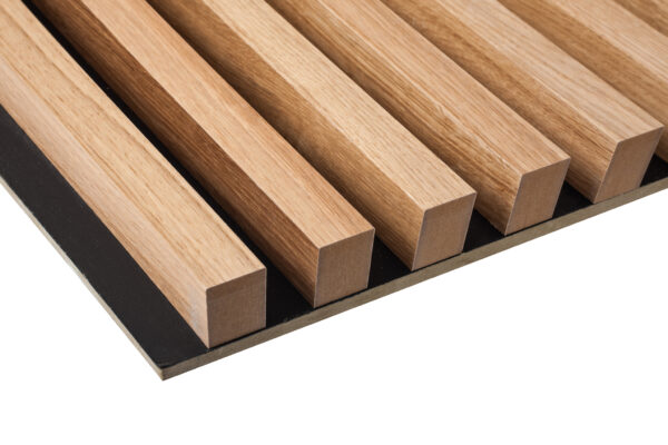 Eik spilepanel – 26 × 40 mm med 24 mm mellomrom