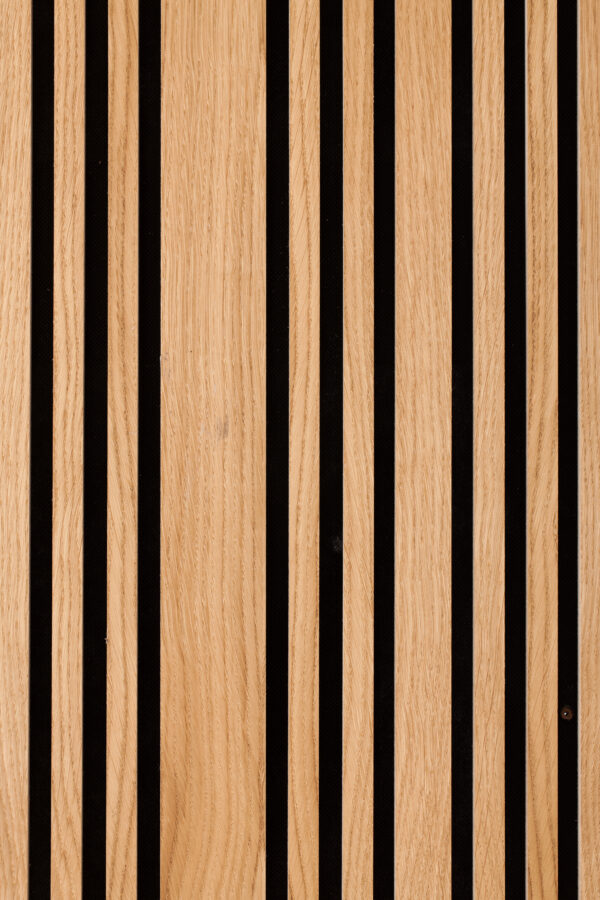 Eik spilepanel med varierende bredde og ubehandlede kanter 10 mm mellomrom - Bilde 2