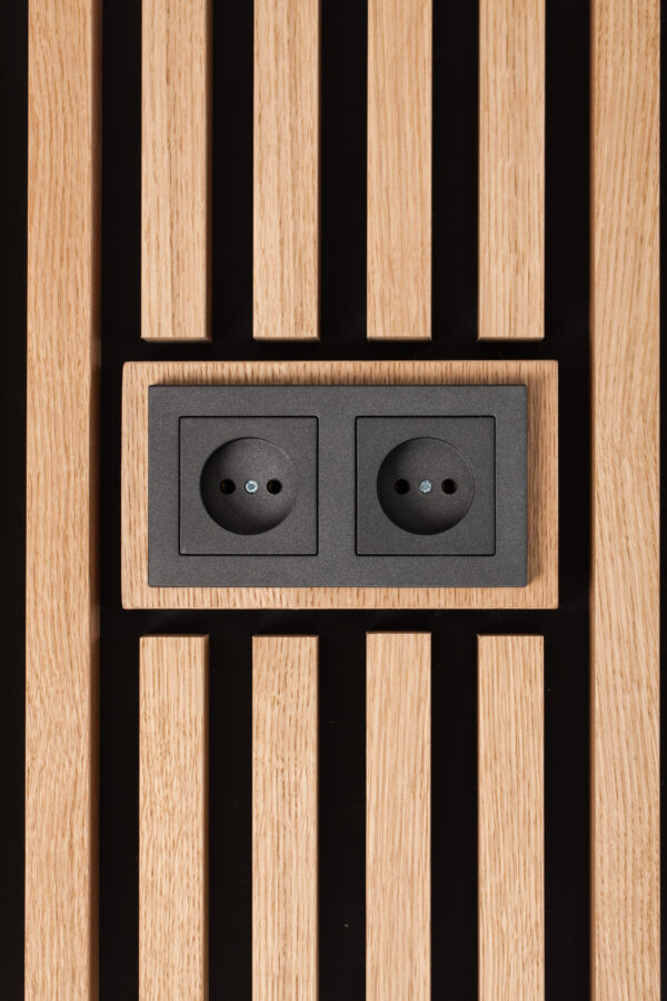 Eik spilepanel – 26 × 40 mm med 24 mm mellomrom - Bilde 4