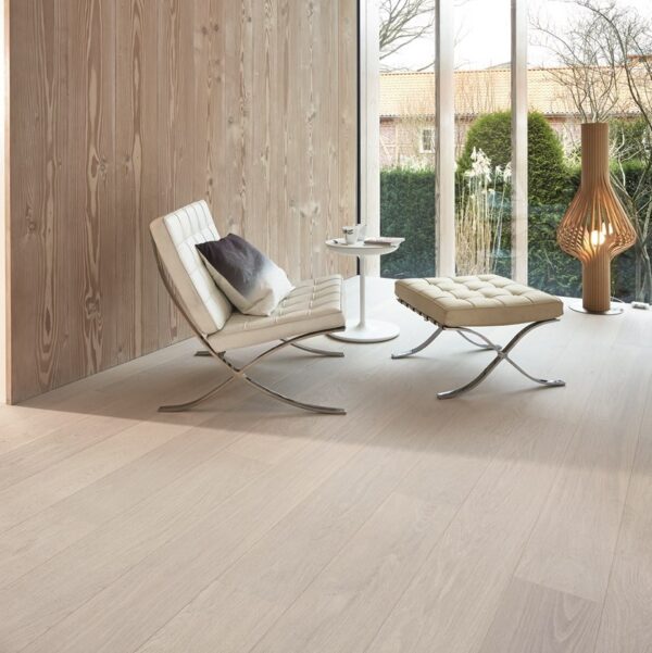 Parkett Boen Castle Eik Andante Live Pure White - Bilde 5