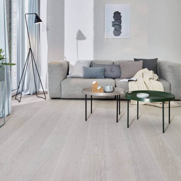 Parkett Boen Castle Eik Andante Live Pure White - Bilde 4