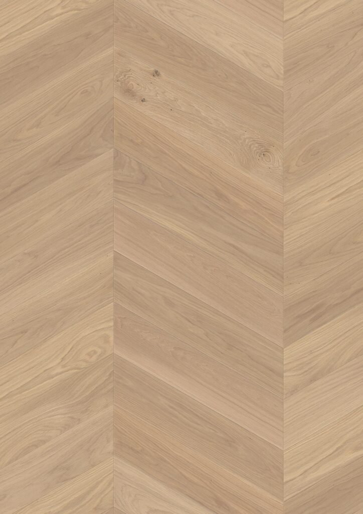 Fiskeben Boen Chevron Eik Hvit Adagio Børstet Live Natural Olje A/B