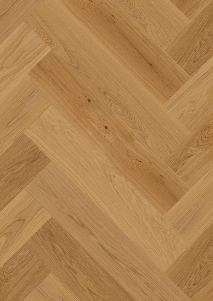 Fiskeben Boen Click Castle Eik Adagio Børstet Live Natural Olje A/B Eik parkett i fiskebensmønster