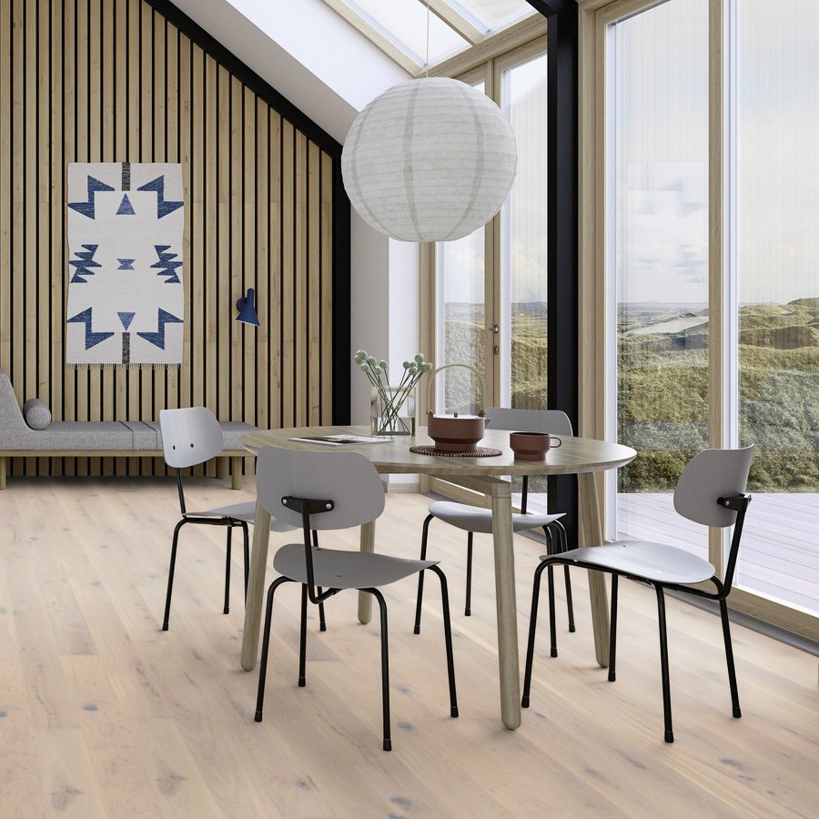 Parkett Boen Planks 138 mm Eik Pale White Vivo Børstet Live Pure lakk Parkett Boen Planks 138 mm Eik Pale White Vivo Børstet Live Pure lakk - Bilde 3