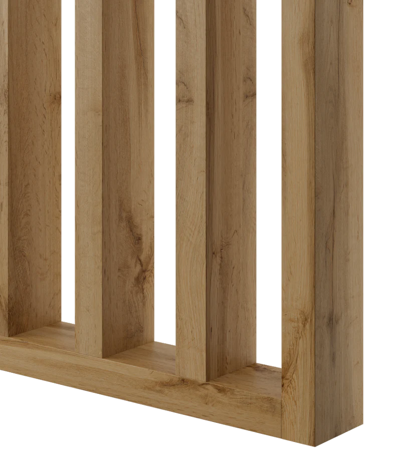 Frittstående spilevegg 30×70 med 50 mellomrom – Finish Foil (Wotan Eik) - Bilde 3