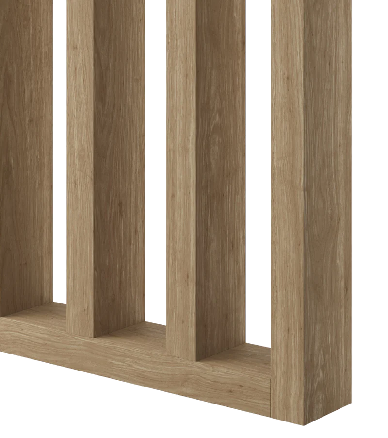 Frittstående spilevegg 30×70 med 50 mellomrom – Finish Foil (Natur Eik) Frittstående spilevegg 30×70 med 50 mellomrom – Finish Foil (Natur Eik) - Bilde 3