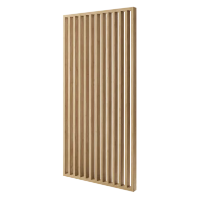 Frittstående spilevegg 30×70 med 50 mellomrom – Finish Foil (Natur Eik)