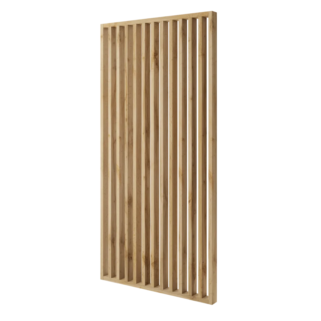 Frittstående spilevegg 30×70 med 50 mellomrom – Finish Foil (Wotan Eik)