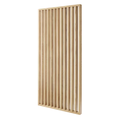 Frittstående spilevegg 30×70 med 50 mellomrom – Ekte eikefiner Transparent olje