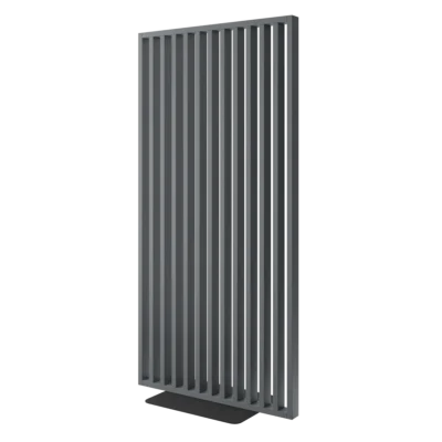Frittstående spilevegg med base 30×70 med 50 mellomrom – Finish Foil (Grafitt Matt)