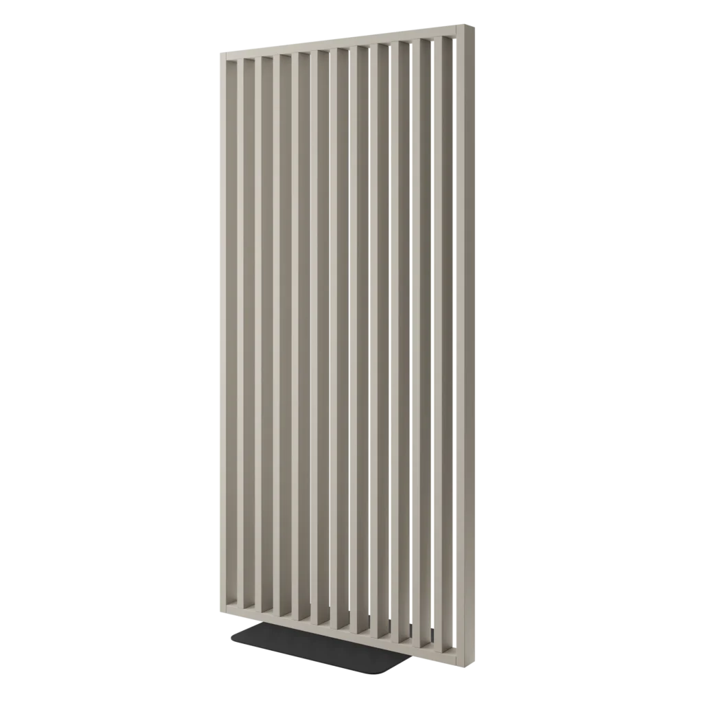 Frittstående spilevegg med base 30×70 med 50 mellomrom – Finish Foil (Sand Beige)