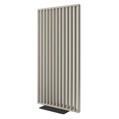 Frittstående spilevegg med base 30×70 med 50 mellomrom – Finish Foil (Sand Beige)