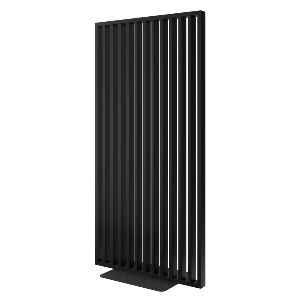 Frittstående spilevegg med base 30×70 med 50 mellomrom – Finish Foil (Svart Matt) Frittstående spilevegg med base 30×70 med 50 mellomrom – Finish Foil (Svart Matt)