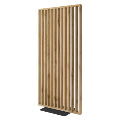 Frittstående spilevegg med base 30×70 med 50 mellomrom – Finish Foil (Wotan Eik)