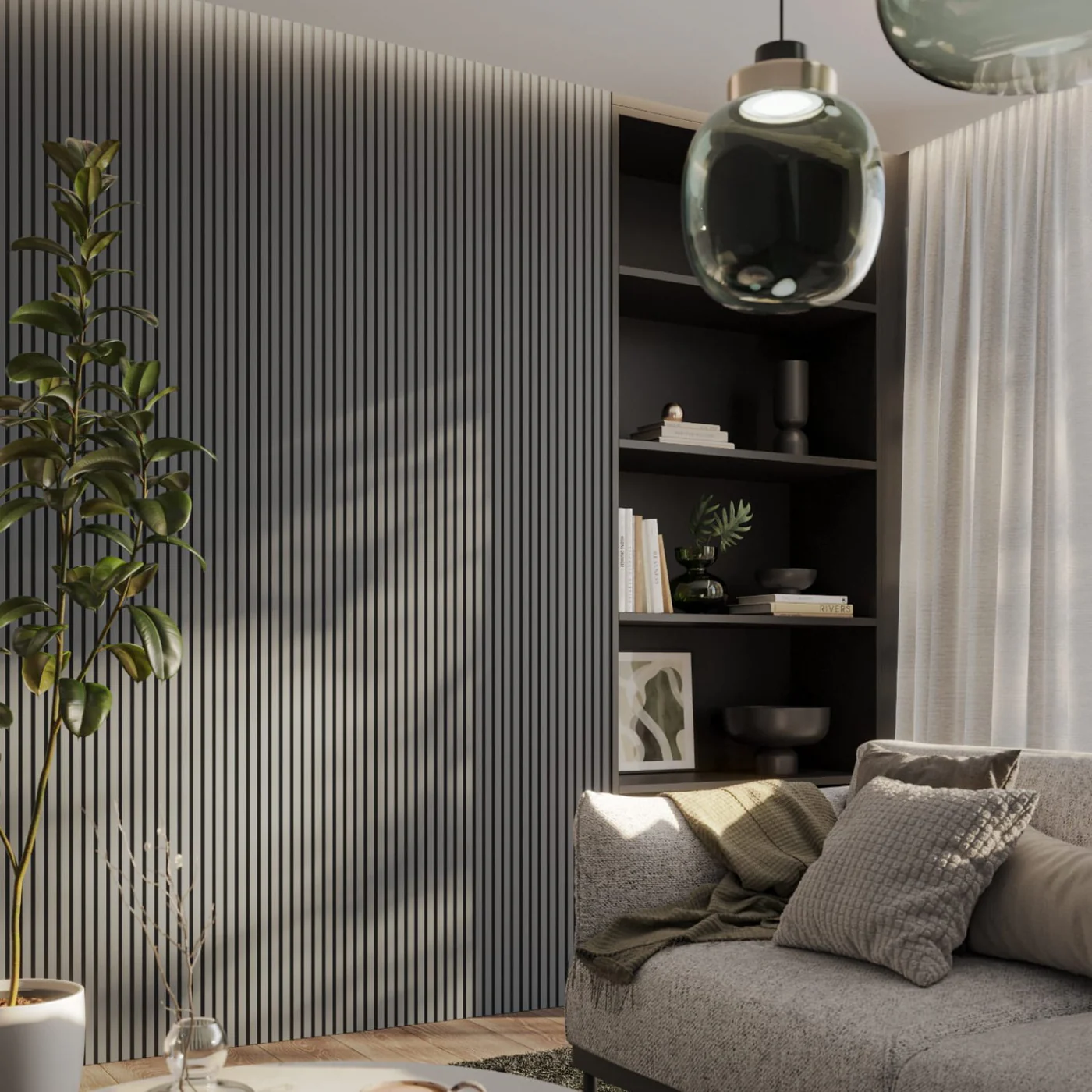 Mikrolamellpanel – MINI – Finish Foil (Grafitt Matt) Mikrolamellpanel – MINI – Finish Foil (Grafitt Matt) - Bilde 2