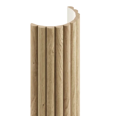 Lameller på stoff – VAG – naturlig eikefinér