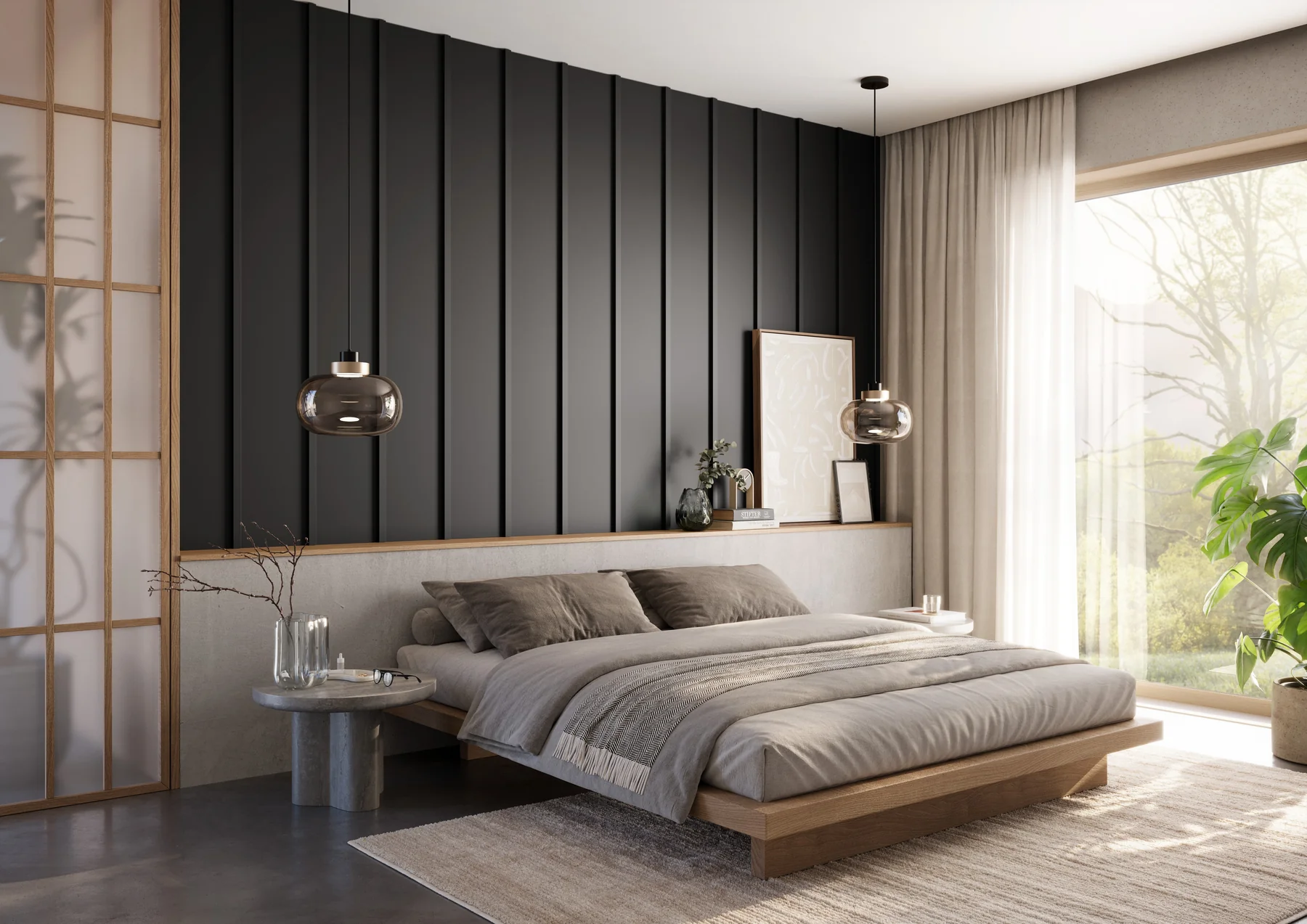 Japandi panel – Finish Foil (Svart Matt) Japandi panel – Finish Foil (Svart Matt) - Bilde 2