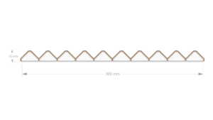 Lameller på stoff – TOPP – naturlig eikefinér