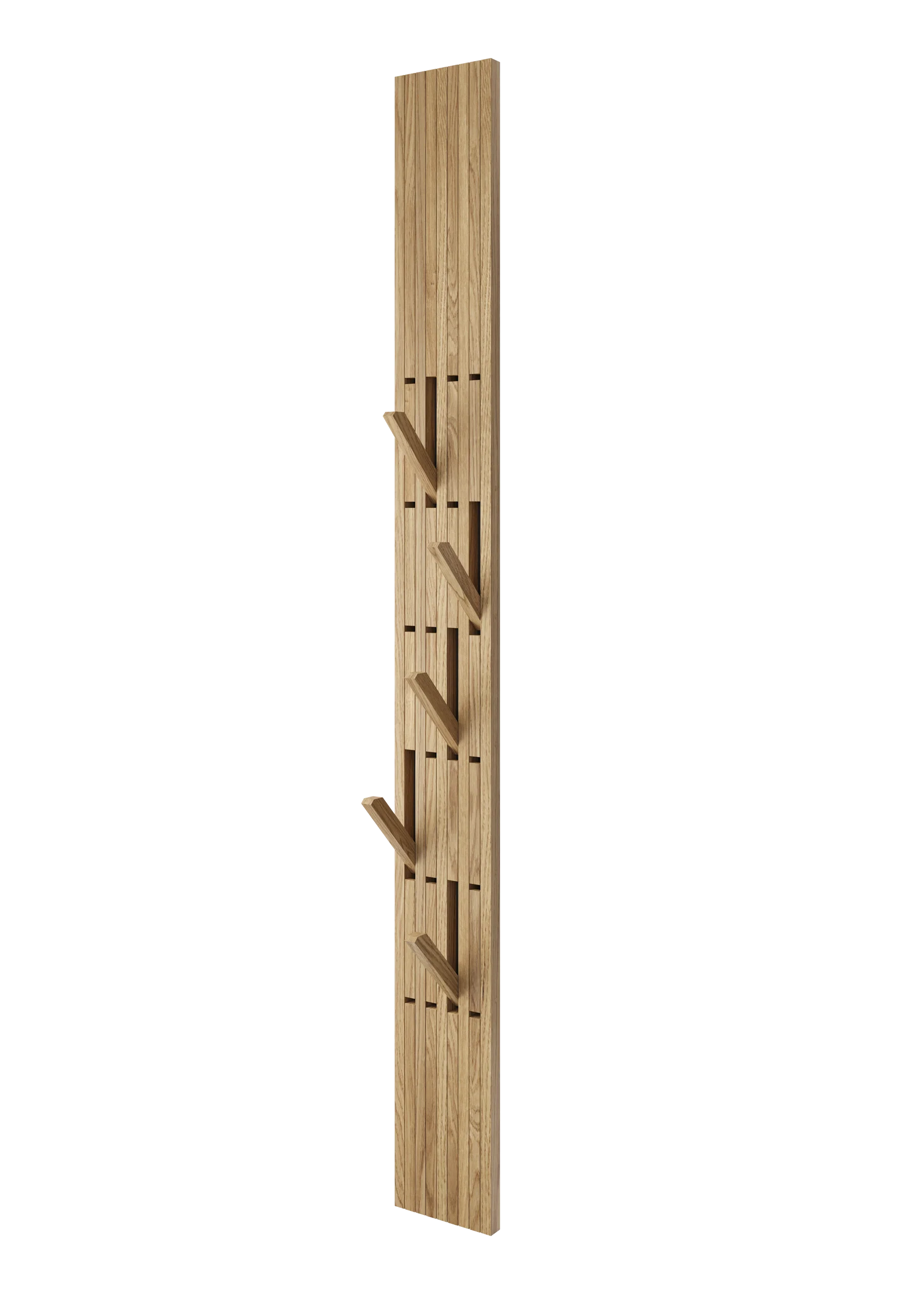 Veggpanel med knagger – Branché – naturlig eikefinér Veggpanel med knagger – Branché – naturlig eikefinér - Bilde 4